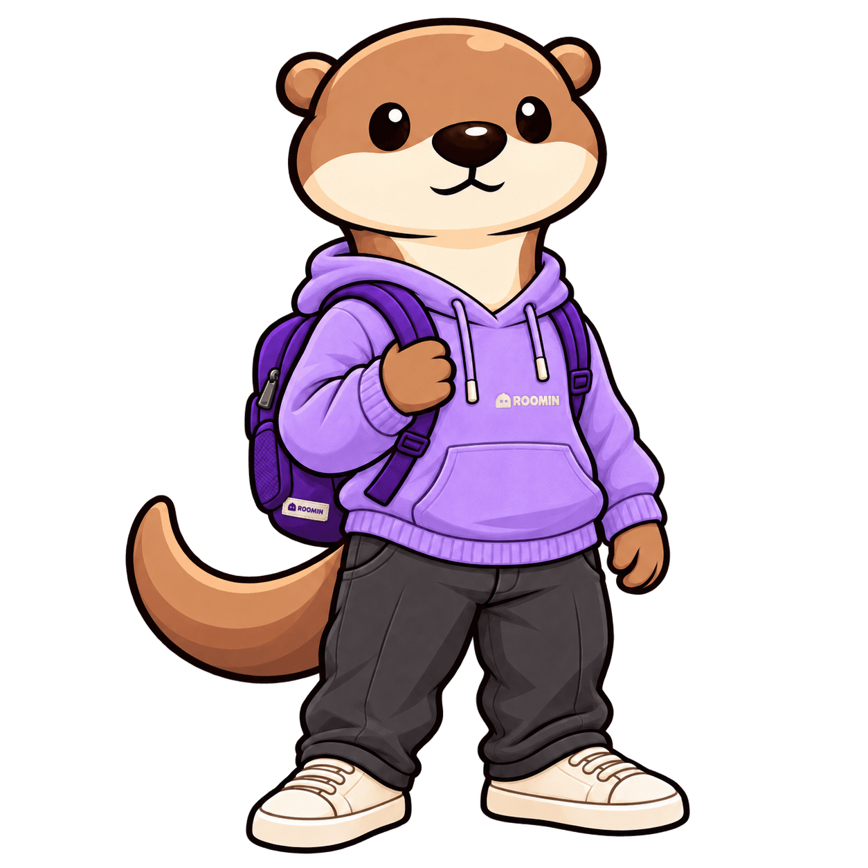 Nutria de Roomin con mochila, lista para mudarse
